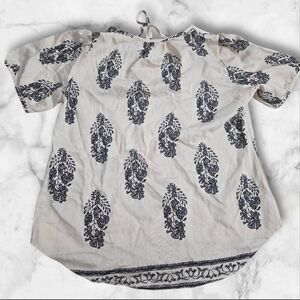 Lomon Boho Short Sleeve Shirt Size Medium